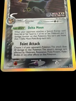 Pokemon Umbreon EX Delta Species 17/113 Holo Rare Reverse Holo 2005 - Image 3