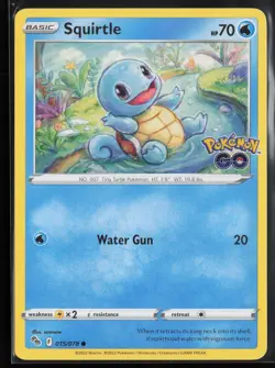 Squirtle 15/78 - Pokemon Go - PTCG - NM - Image 1