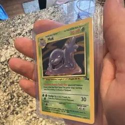 Pokemon TCG 1999 Muk Fossil 13/62 70 HP Holo Rare Unlimited - Image 2