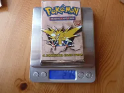 21.4g HEAVY, WOTC Pokemon Fossil Booster Pack Zapdos Art Short Crimp - Image 4