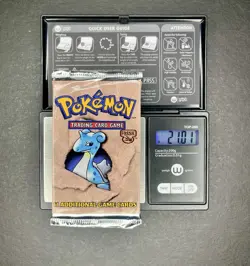 Pokemon Fossil Unlimited Booster Pack Sealed Lapras Art 1999 WOTC 21.01g—HEAVY - Image 1