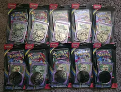 Lot Of 10 Pokemon TCG: Phantasmal Flames Single Blisters 6 Cottonee/4 Whimsicott - Image 1