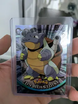 Pokemon TCG Blastoise #9 BLUE Logo 1999 Topps TV Holo Foil - Image 4