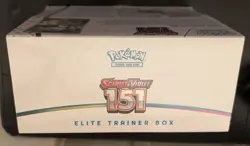Pokemon 151 Scarlet & Violet ETB Elite Trainer Box Factory Sealed w/ slight tear - Image 3