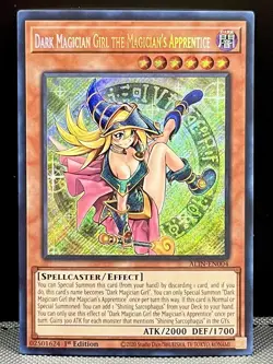 Yu-Gi-Oh! Dark Magician Girl The Magician's Apprentice ALIN-EN004 Secret Rare NM - Image 1