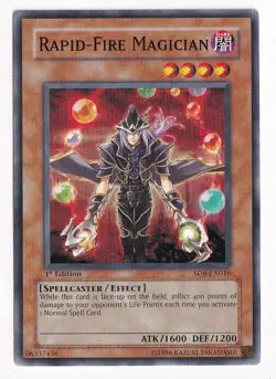 Yu-Gi-Oh! TCG Rapid-Fire Magician Structure Deck SD6-EN016 1st Edition NM - Image 1