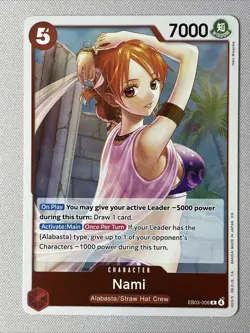 One Piece - Nami - EB03-006 English NM Heroines Edition - Foil - (1 Card) - Image 2