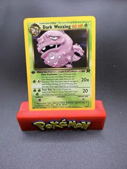 Dark Weezing 31/82 1st Edition Near Mint Rare Team Rocket 2000 Pokemon Card WOTC - Image 1