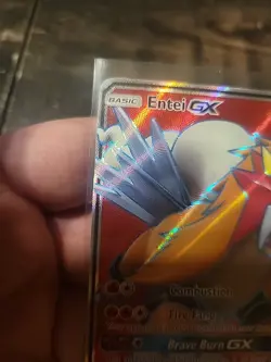Pokemon Entei GX Ultra Rare Full Art Shining Legends Holo 180 HP 71/73 Card - Image 5