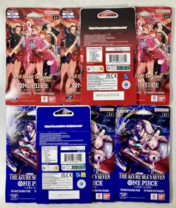 LOT OF 8 One Piece CGC Card Game EB-03 Heroines & OP-14 Sleeved Booster Pack NEW - Image 2