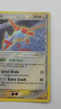 Pokemon TCG Latias EX Delta Species Holo Rare Card 8/113 - Image 2