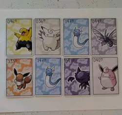 Dittomon Pokemon Lot of 8 Cards x8 Bundle Dratini Venomoth Eevee Clefable - Image 1
