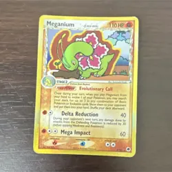 Pokemon Meganium 4/101 EX Dragon Frontiers Holo Rare Delta Species 110 HP Card - Image 1