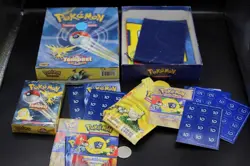 NO CARDS Pokemon WOTC Tempest Gift Box, Pikachu Coin, Playmate, Counters, Books - Image 1