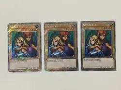 Yugioh Gemini Elf x 3 - 1st Edition Platinum Secret Rare NM - Free Holo Card A - Image 1
