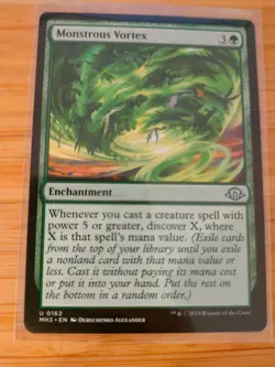 MTG Monstrous Vortex 0162 Modern Horizons 3 M/NM Free UK P&P - Image 1