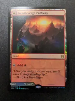 MTG Needleverge / Pillarverge Pathway Foil Zendikar Rising NM MTG - Image 1