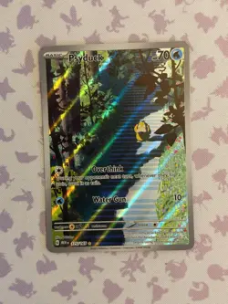 Pokemon TCG Psyduck Scarlet & Violet Holo Illustration Card 175/165 English 151 - Image 1