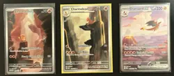 Pokemon Scarlet & Violet 151 Full Art Charizard, Charmeleon, Charmander NM - Image 1