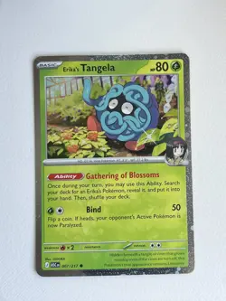 Pokemon Erika's Tangela ME: Ascended Heroes (Cosmos Holo) (ASC) 007/217 NM Promo - Image 1