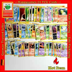60x Pokemon Karten Sammlung gemischt div. Set TCG non Holo Vintage /U56 - Image 1