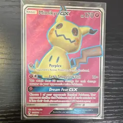 Mimikyu GX Full Art Ultra Rare Holo 206/214 FULL ART Pokemon TCG MINT GEM - Image 1