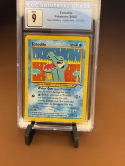 CGC 9 Pokemon Totodile Neo Destiny Unlimited 85/105 2002 - Image 1
