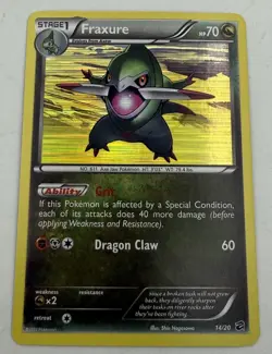 Pokemon Fraxure 14/20 Dragon Vault Holo Rare Near Mint - Image 1