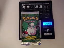 SEALED Original 1999 Pokemon Jungle Booster Pack 21G+ Wigglytuff - Image 1
