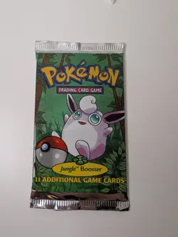 SEALED Original 1999 Pokemon Jungle Booster Pack 21G+ Wigglytuff - Image 4