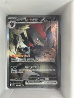 Pokemon TCG N's Zoroark EX SIR 185/159 Journey Together (NM) - Image 1