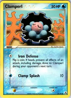Clamperl 51/92 Legend Maker Pokemon TCG LP/MP Normal - Image 1