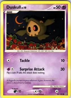 Duskull (60) 60/100 Stormfront Pokemon TCG LP Normal - Image 1