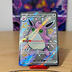 2024 Pokemon SV Paldean Fates PAF EN Wigglytuff ex #222/091 - Image 1