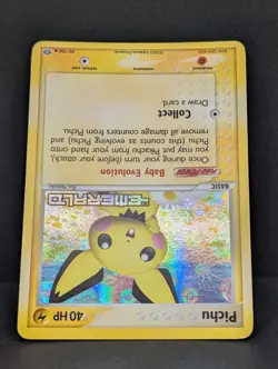 Pichu 59/106 EX Emerald Reverse Holo Rare Pokemon TCG Nintendo Pikachu LP - Image 4