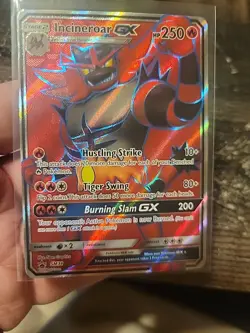 Pokemon Incineroar GX SM38 Sun & Moon Full Art Holo Black Star Promo - Image 1