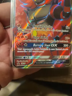 Pokemon Incineroar GX SM38 Sun & Moon Full Art Holo Black Star Promo - Image 2