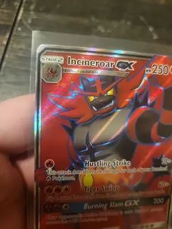 Pokemon Incineroar GX SM38 Sun & Moon Full Art Holo Black Star Promo - Image 5