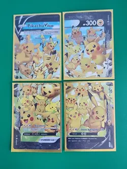 2021 Pokemon SWSH Celebrations Black Star Promo Pikachu V-Union - Image 1