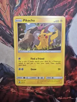 Pokemon TCG: Pikachu SM234 Black Star Promo Cosmos Holo LP - Image 1