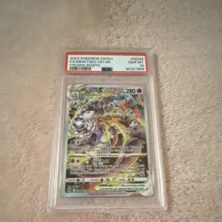 Pokemon 2023 Mewtwo VSTAR Full Art Holo Ultra Rare GG44/GG70 Crown Zenith PSA 10 - Image 1