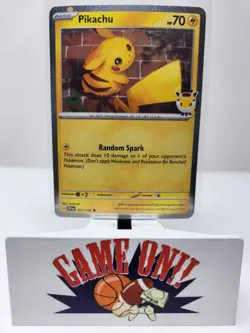 Pokemon Pikachu 051/162 Temporal Forces 2026 Pokemon Day Promo Cosmos Holo sc - Image 1