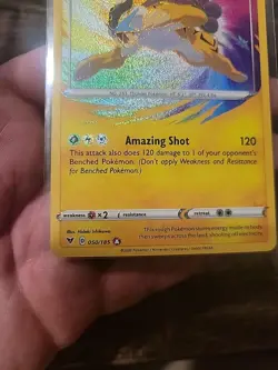 2020 Pokemon Sword Shield Vivid Voltage Raikou AR Amazing Rare #50/185 - NM - Image 2