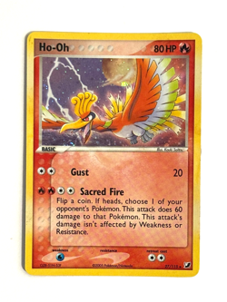 Pokemon TCG Ho-Oh 27/115 Cosmos Holo Unseen Forces 2005 - Image 1