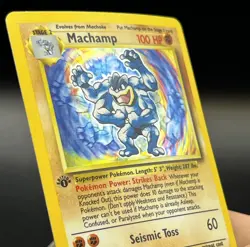Machamp 08/102 1st Edition Holo Rare Base Set WOTC Pokemon TCG - LP/MP - Image 4