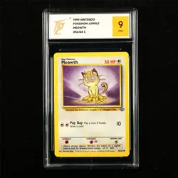 TQG 9 MINT 1999 Pokemon ENG Meowth 56/64 C - Image 1