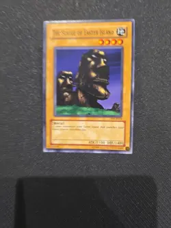 Yu-Gi-Oh the Statue of Easter Island TP1-019 TP1-E019 Common, VG/Near Mint - Image 1