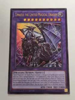 Timeus the United Magical Dragon MZMU-EN012 Ultra Rare Yugioh Maze of Muertos - Image 1