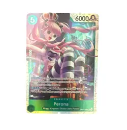 Perona OP14-033 SR One Piece Card Game English Azure Sea’s Seven Foil NM - Image 1