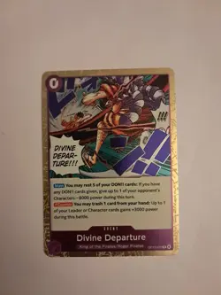 Divine Departure Rare (R) OP13-076 Carrying On His Will English Foil - Image 1
